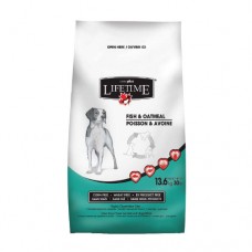 Lifetime Fish and Oatmeal Recipe Dog Food - All Life Stages - 13.6kg (30lb) image thumbnail.